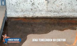 Bina Temelinden Su Çıkıyor