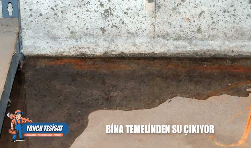 Bina Temelinden Su Çıkıyor