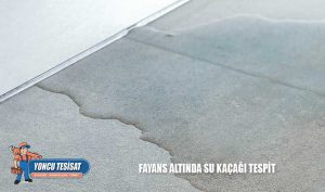Fayans altında su kaçağı tespit