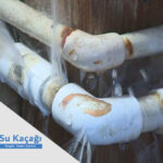 Tesisat borularında mikroskobik su kaçağı çatlakları